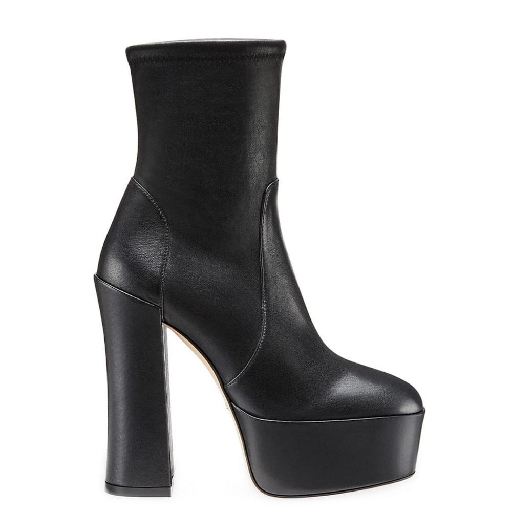 Stuart Weitzman Skyhigh 145 leather booties